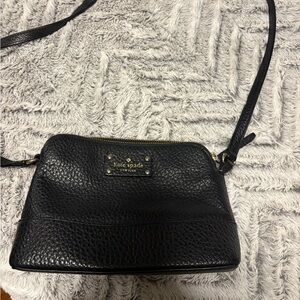 Kate Spade Textured Black Crossbody Bag